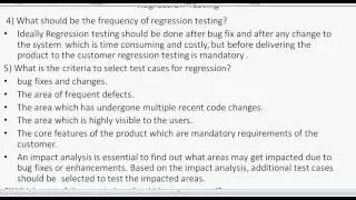 What is regression Testing