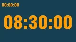8 hour 30 minute timer (with end alarm, time elapsed and progress bar)