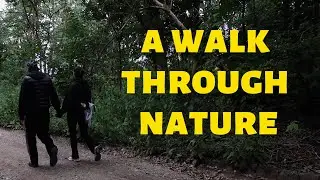 a walk through fields and forest alongside the river / a day outside
