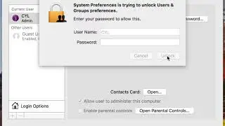 MacOS High Sierra Security at it's best