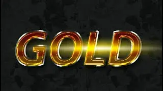 Design Gold Letter in a Minute (Text Effect in Adobe Photoshop)
