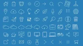 60 Thin Line Animated Icons