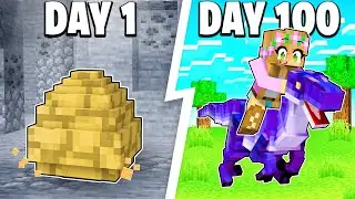 I Survived 100 DAYS in JURASSIC PARK DOMINION