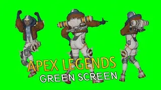 Wattson dancing the Fortnite default dance (different POVs) | Apex Legends Green Screen