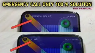 Emergency call only fix for samsung mobile | no service | new method 2022