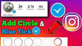 How To Add Border In Instagram Profile Picture | Add Colorful Circle On  Instagram Dp 