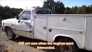 1992 Dodge Ram 250 diesel 2 wheel drive walk around. Part of a new project.