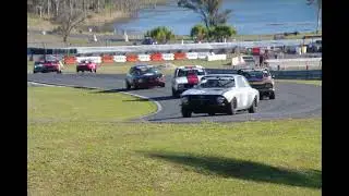 QHTCA Round 4 Lakeside Group N Race 1 Lap 1