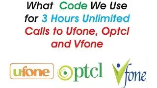 3 Hours Unlimited Calls to Ufone, Ptcl & Vfone