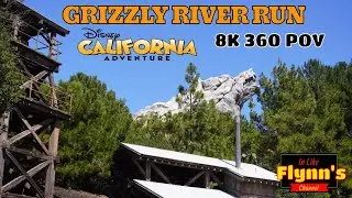 Disney's California Adventure Grizzly River Run | 8K VR 360 POV 🐻🌲