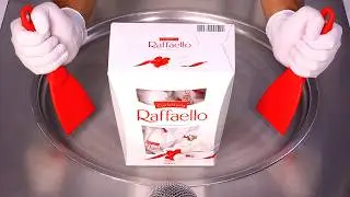 Unbelievable Raffaello Ice Cream Rolls! ASMR Magic
