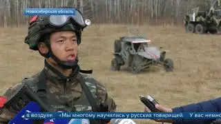 Manobras do exercito russo e chinês  reportagem 1 canal 2019
