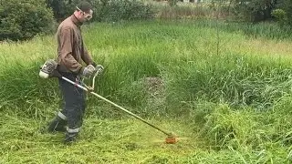 ✅  I mow the grass in the yard