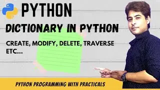 Dictionary in PYTHON | How to create dictionary in python | PYTHON Programming | हिंदी में