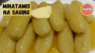 Savory Sweetened Bananas with Butter Caramel Sauce/Minatamis na Saging Recipe