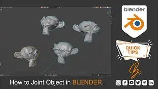 HOW TO JOINT OBJECTS IN BLENDER #Shorts