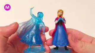 Little Girl Manina Unpacking Disney Frozen Toys Figures
