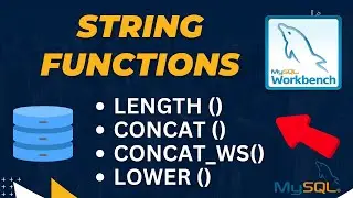 String function in Mysql Workbench | string functions in SQL  mysql database