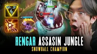 QUIET ASSASIN BIG BROKEN DAMAGE | Rengar CHINA Wild RIft 4.1a #wildrift #lolm #wr #league #rengar