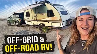 RV living on the beach off grid, & NEW MODS!