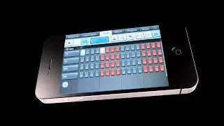 FL Studio Mobile UI rendered on top of 3D Studio Max model of iPhone 4 ...