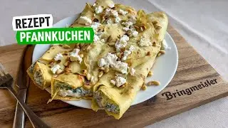 Herzhaftes Pfannkuchen-Rezept mit Spinat & Ricottafüllung 🤤 Zum verlieben!