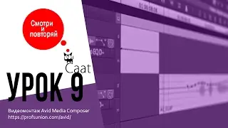 Caat / Урок 9. Работа с Timeline  Avid Media Composer. Fast Menu Timeline.