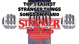 Top 5 Easiest Stranger Things Songs On Piano | Lia's Piano Tutorials #pianotutorial #strangerthings