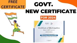Government New Free Certificate for 2024 | Free Govt. Certificate | Govt. Verified Certificate