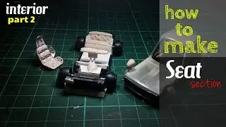 Datsun 510 bluebird hot wheels tooned - interior ✔ PART 2 [make the seat section]