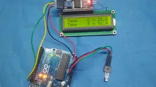 Arduino project | LM-35 temperature sensor | Arduino Uno | 16*2 i2c display
