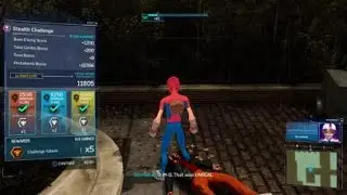 Marvel's Spider-Man completing challenge with 1 second left
