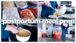 FREEZER MEALS for postpartum | 1 week of breakfasts, dinners & breastfeeding snacks