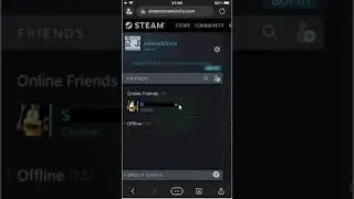 How to use your mobile web browser to access your Steam friend's list and chat with Steam friends