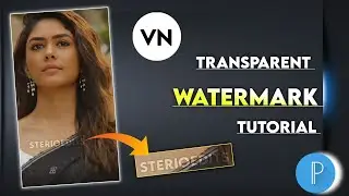 How to create Transparent watermark | glowing transparent text tutorial