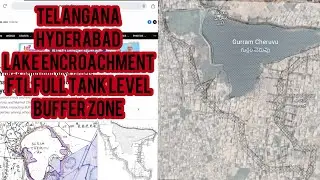 How check Lake Full Tank Level Buffer FTL land in telangana Hyderabad Demolition of illegal HYDRAA
