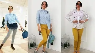 Весенний брючный lookbook. Желтые джинсы ;)