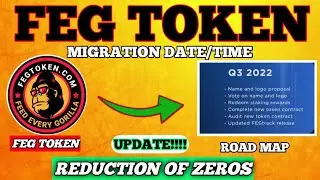 FEG TOKEN MIGRATION TO V2 - FEG TO REDUCE ZEROS - FEG BILLIONAIRE 🔥 ? LATEST ROAD MAP