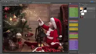 Adding Magic to a Christmas Image in Photoshop