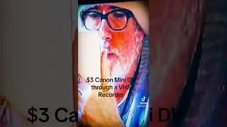 $3 Dollar Canon Mini DV Camcorder Mixed with VHS Recorder & iPhone #fergfilm1 #minidv #vhscollector