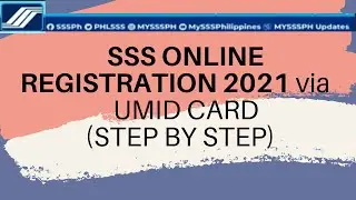 SSS ONLINE REGISTRATION 2021 USERNAME AND PASSWORD AT MY.SSS WEBPORTAL VIA UMID CARD [STEP BY STEP]