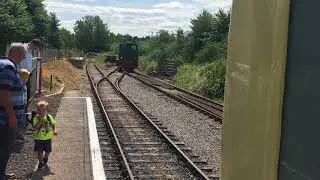 Swindon & Cricklade Railway Engine D2152 Changing Ends at Taw Valley Halt