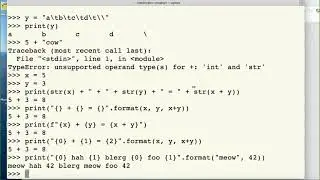 chapter0Part5, Text Formatting with Strings and Writing a Python Program