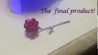 How to make a crystal rose- BJ Crystalgifts