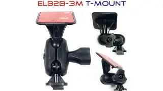 Quick Demo.(ELB2B-3M-T) T-Mount Elbow bracket / mount 2 ball joints for daschamera, car dvr