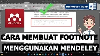 cara membuat footnote di word menggunakan mendeley desktop
