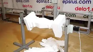 Фигурная резка пенопласта на токарном устройстве. ФРП-02 ПРО.