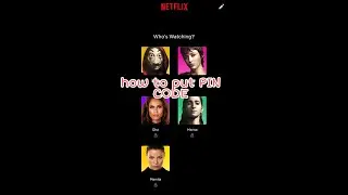 HOW TO PUT PIN CODE IN YOUR NETFLIX ACCOUNT