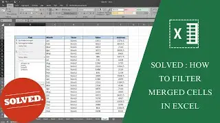 Solved : How to filter merged cells in Excel - Filter only shows the first rows for merged cells
