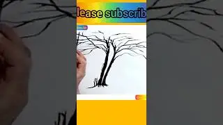 Golden Tree Acrylic Painting Tutorial For Beginners 